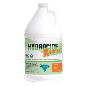 多方位除臭：Hydrocide Xtreme™ 採用綜合除臭方法，透過結合、黏合、包覆和吸收各種來源的異味
