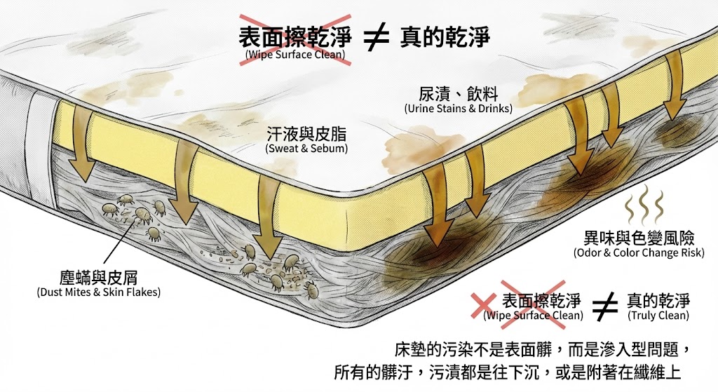 床墊清洗怎麼做？一次看懂正確方法、常見錯誤與專業處理時機