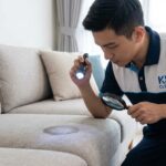 京東人專業沙發清洗前的現場污染類型評估與污漬檢測
