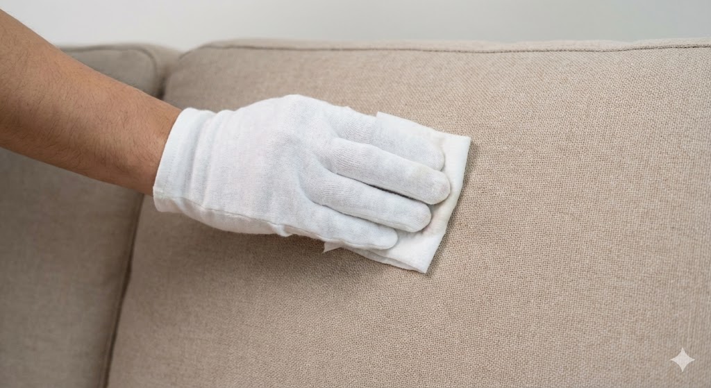 家具清洗前的布料色牢度與材質風險測試-確保不傷面料